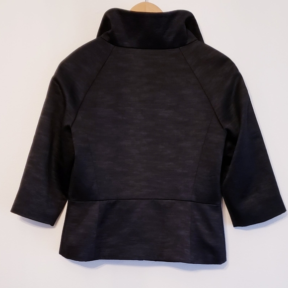 Ann Taylor black funnel neck jacket - Picture 3 of 9